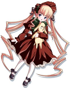 Rating: Safe Score: 0 Tags: 1girl blonde_hair blue_eyes blush bonnet bow dress drill_hair frills full_body hair_bow image long_hair long_sleeves mary_janes open_mouth pantyhose red_dress rozen_maiden shadow shinku shinshin shoes solo twintails very_long_hair white_legwear User: admin