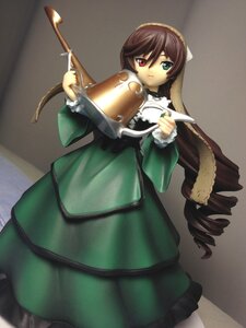 Rating: Safe Score: 0 Tags: 1girl brown_hair doll dress drill_hair frills green_dress green_eyes heterochromia instrument long_hair long_sleeves pantyhose red_eyes solo suiseiseki twin_drills very_long_hair watering_can User: admin