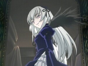 Rating: Safe Score: 0 Tags: 1girl black_ribbon black_wings dress dutch_angle feathered_wings frills image long_hair long_sleeves looking_at_viewer ribbon silver_hair smile solo standing suigintou wings User: admin