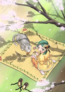 Rating: Safe Score: 0 Tags: 1girl animal araya_kei bird blush branch cat cherry_blossoms dress flower from_above grass green_eyes green_hair hair_flower hair_ornament image kanaria long_sleeves open_mouth picnic rozen_maiden shoes shoes_removed sitting socks solo sparrow tree wariza User: admin