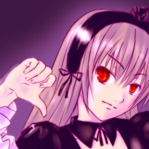 Rating: Safe Score: 0 Tags: 1girl black_dress black_ribbon closed_mouth collarbone dress hairband image long_hair long_sleeves looking_at_viewer neck_ribbon red_eyes ribbon smile solo suigintou upper_body User: admin