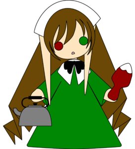 Rating: Safe Score: 0 Tags: 1girl brown_hair dress full_body green_dress green_eyes hat heterochromia image long_hair open_mouth red_eyes simple_background solo suiseiseki white_background User: admin