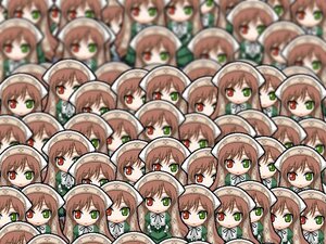 Rating: Safe Score: 0 Tags: 1girl angry animal_ears chibi dress expressions frown green_eyes hat heterochromia image open_mouth red_eyes sad short_hair smile solo suiseiseki too_many User: admin