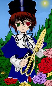 Rating: Safe Score: 0 Tags: 1girl auto_tagged dress flower frills full_moon green_eyes hat heterochromia image long_sleeves looking_at_viewer moon night outdoors red_eyes red_flower red_rose rose short_hair sky solo souseiseki watering_can User: admin