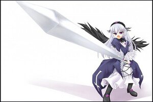 Rating: Safe Score: 0 Tags: 1girl black_wings cross dress flower frills hairband image letterboxed long_hair long_sleeves looking_at_viewer open_mouth purple_eyes silver_hair solo suigintou wings User: admin