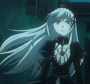 Rating: Safe Score: 0 Tags: 1girl black_dress closed_mouth dress expressionless frills frown hairband image long_hair long_sleeves looking_at_viewer night puffy_sleeves red_eyes ribbon rose solo suigintou upper_body very_long_hair User: admin