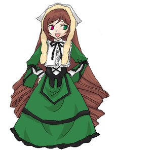 Rating: Safe Score: 0 Tags: 1girl :d brown_hair dress drill_hair full_body green_dress green_eyes heterochromia image long_hair long_sleeves looking_at_viewer open_mouth red_eyes smile solo suiseiseki twin_drills very_long_hair User: admin