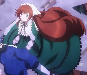 Rating: Safe Score: 0 Tags: 1girl auto_tagged brown_hair dress frills green_dress green_eyes heterochromia image long_hair long_sleeves looking_at_viewer pair red_eyes solo souseiseki suiseiseki very_long_hair User: admin