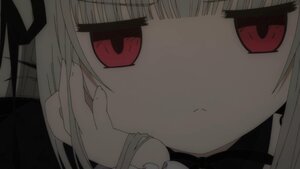 Rating: Safe Score: 0 Tags: 1girl auto_tagged bar_censor collar eyebrows_visible_through_hair heart image looking_at_viewer open_mouth red_eyes smile solo suigintou tongue User: admin