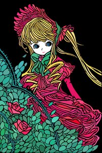 Rating: Safe Score: 0 Tags: 1girl blonde_hair blue_eyes bonnet bow bowtie capelet dress flower image long_hair long_sleeves looking_at_viewer pink_flower pink_rose red_dress rose shinku solo twintails User: admin