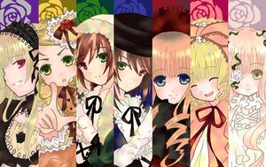 Rating: Safe Score: 0 Tags: 6+girls blonde_hair bow brown_hair dress frills green_eyes hat heterochromia hina_ichigo image kanaria long_hair long_sleeves multiple multiple_girls open_mouth pink_bow ribbon rose shinku short_hair siblings sisters smile souseiseki suigintou suiseiseki tagme top_hat twins User: admin