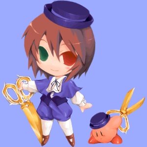 Rating: Safe Score: 0 Tags: 1girl blue_background blue_dress brown_hair chibi dress green_eyes hat heterochromia image long_sleeves red_eyes short_hair simple_background smile solo souseiseki top_hat User: admin