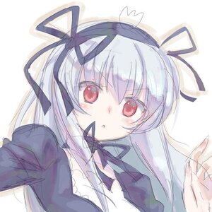 Rating: Safe Score: 0 Tags: 1girl bangs black_ribbon blush dress eyebrows_visible_through_hair hair_ribbon image long_hair long_sleeves looking_at_viewer red_eyes ribbon simple_background solo suigintou upper_body white_background User: admin