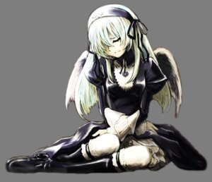 Rating: Safe Score: 0 Tags: 1girl boots dress full_body hairband image juliet_sleeves long_hair long_sleeves puffy_sleeves ribbon sitting solo suigintou transparent_background wings User: admin