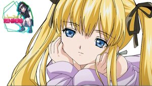 Rating: Safe Score: 0 Tags: 2girls blonde_hair blue_eyes chin_rest hair_ribbon image long_hair long_sleeves looking_at_viewer lying multiple_girls ribbon shinku solo striped twintails User: admin