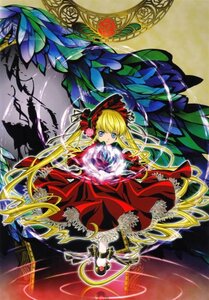 Rating: Safe Score: 0 Tags: 1girl blonde_hair blue_eyes bow dress drill_hair full_body image long_hair red_dress shinku shoes solo twintails very_long_hair User: admin