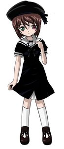 Rating: Safe Score: 0 Tags: 1girl brown_hair closed_mouth dress full_body green_eyes hat heterochromia image kneehighs looking_at_viewer sailor_dress shoes short_hair simple_background skirt_hold solo souseiseki standing white_background white_legwear User: admin