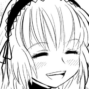 Rating: Safe Score: 0 Tags: 1girl blush eyebrows_visible_through_hair frilled_hairband greyscale hair_ribbon image maid maid_headdress monochrome portrait ribbon short_hair simple_background smile solo suigintou white_background User: admin
