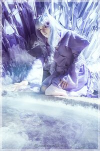 Rating: Safe Score: 0 Tags: 1girl animal_ears bangs barasuishou forest ice long_hair nature outdoors sitting snow snowing solo winter User: admin