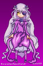 Rating: Safe Score: 0 Tags: 1girl barasuishou blue_eyes dress flower full_body heterochromia image long_hair long_sleeves purple_background purple_dress purple_theme rose simple_background solo standing yellow_eyes User: admin