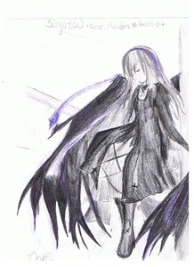 Rating: Safe Score: 0 Tags: 1girl black_dress black_wings dress hairband image long_hair long_sleeves looking_at_viewer red_eyes simple_background solo standing suigintou very_long_hair white_background wings User: admin