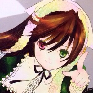 Rating: Safe Score: 0 Tags: 1girl blush brown_hair dress frills green_eyes heterochromia image long_hair long_sleeves looking_at_viewer red_eyes ribbon solo suiseiseki twintails upper_body User: admin