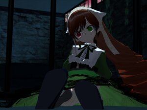 Rating: Safe Score: 0 Tags: 1girl brown_hair closed_mouth dress green_eyes heterochromia image long_hair long_sleeves red_eyes solo suiseiseki User: admin