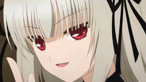 Rating: Safe Score: 0 Tags: 1girl close-up eyebrows_visible_through_hair face image looking_at_viewer open_mouth red_eyes ribbon smile solo suigintou User: admin