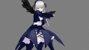 Rating: Safe Score: 0 Tags: 1girl dress frills image long_dress long_hair long_sleeves looking_at_viewer purple_eyes silver_hair solo standing suigintou transparent_background User: admin