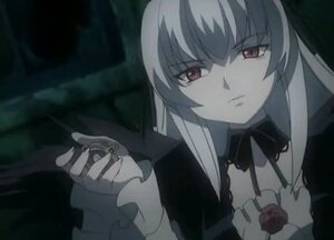 Rating: Safe Score: 0 Tags: 1girl bangs closed_mouth dress expressionless frown image long_hair long_sleeves looking_at_viewer red_eyes solo suigintou User: admin