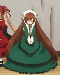 Rating: Safe Score: 0 Tags: 1girl brown_hair dress green_dress head_scarf image long_hair long_sleeves solo suiseiseki twintails very_long_hair User: admin