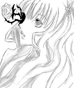 Rating: Safe Score: 0 Tags: 1girl flower greyscale image kirakishou monochrome rose solo white_flower white_rose User: admin