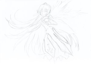 Rating: Safe Score: 0 Tags: 1girl dress feathered_wings image long_dress long_hair looking_at_viewer monochrome smile solo suigintou very_long_hair wings User: admin
