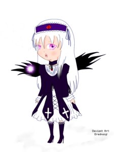 Rating: Safe Score: 0 Tags: 1girl black_wings boots chibi dress frills full_body hairband image juliet_sleeves long_hair long_sleeves puffy_sleeves purple_eyes simple_background solo suigintou white_background wings User: admin