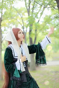 Rating: Safe Score: 0 Tags: 1girl blurry dress flower frills long_hair long_sleeves outdoors profile solo standing suiseiseki User: admin