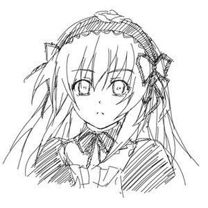 Rating: Safe Score: 0 Tags: 1girl blush eyebrows_visible_through_hair gothic_lolita greyscale hairband image lolita_fashion lolita_hairband long_hair looking_at_viewer lowres monochrome nanahashi_tokoyo photoshop_(medium) ribbon rozen_maiden simple_background sketch solo suigintou traditional_media upper_body white_background User: admin