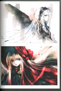 Rating: Safe Score: 0 Tags: 2girls blonde_hair blue_eyes bonnet dress flower image long_hair looking_at_viewer multiple_girls pair red_dress rose shinku silver_hair suigintou very_long_hair wings User: admin