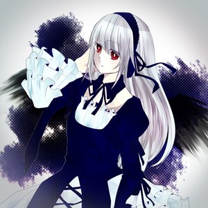 Rating: Safe Score: 0 Tags: 1girl black_dress black_ribbon black_wings detached_collar dress expressionless frills hairband halftone halftone_background image juliet_sleeves long_hair long_sleeves looking_at_viewer puffy_sleeves red_eyes ribbon silver_hair solo suigintou very_long_hair wings User: admin