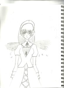 Rating: Safe Score: 0 Tags: 1girl angel_wings dress feathered_wings feathers greyscale hairband image long_hair long_sleeves looking_at_viewer monochrome puffy_sleeves short_sleeves simple_background solo standing striped suigintou wings User: admin
