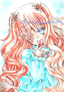 Rating: Safe Score: 0 Tags: 1girl bangs blue_eyes dress flower frills image kirakishou long_hair long_sleeves looking_at_viewer pink_hair pink_rose rose solo traditional_media upper_body wavy_hair User: admin