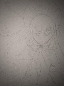 Rating: Safe Score: 0 Tags: 1girl bow bug butterfly dress image insect lineart long_hair looking_at_viewer monochrome shinku solo traditional_media User: admin