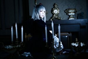 Rating: Safe Score: 0 Tags: 1girl candle dark flower indoors pale_skin short_hair solo suigintou User: admin