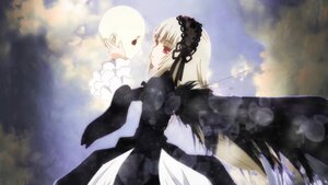 Rating: Safe Score: 0 Tags: 1girl bangs black_ribbon black_wings closed_mouth cloud cloudy_sky dress flower frilled_sleeves frills hairband image long_sleeves outdoors red_eyes rose silver_hair sky solo suigintou wide_sleeves wings User: admin