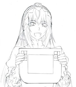 Rating: Safe Score: 0 Tags: 1girl blush breasts frills greyscale hairband holding image long_hair looking_at_viewer monochrome open_mouth simple_background sketch smile solo suigintou white_background User: admin