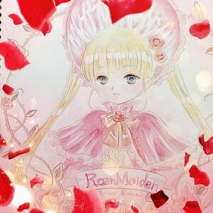 Rating: Safe Score: 0 Tags: 1girl bangs blonde_hair blue_eyes dress flower hat image long_hair looking_at_viewer petals pink_rose red_flower red_rose rose rose_petals shinku solo traditional_media twin_drills twintails upper_body very_long_hair User: admin