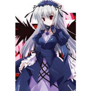 Rating: Safe Score: 0 Tags: 1girl auto_tagged black_wings cowboy_shot detached_collar dress expressionless frills hairband image juliet_sleeves lolita_hairband long_hair long_sleeves looking_at_viewer puffy_sleeves red_eyes ribbon rose silver_hair solo standing suigintou wings User: admin