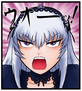 Rating: Safe Score: 0 Tags: 1girl black_ribbon choker face hairband image lolita_hairband long_hair looking_at_viewer open_mouth parody purple_eyes ribbon silver_hair solo suigintou User: admin