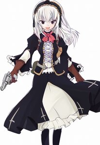 Rating: Safe Score: 0 Tags: 1girl bow commentary_request cross gloves gun hairband handgun holding holding_weapon image lolita_hairband long_hair long_sleeves maya_schrodinger nagitaro open_mouth parody pistol red_eyes revolver rozen_maiden skirt smile solo striped suigintou weapon white_background white_hair wild_arms wild_arms_3 User: admin