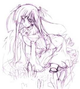 Rating: Safe Score: 0 Tags: 1girl barasuishou dress full_body hair_ribbon image long_hair long_sleeves looking_at_viewer monochrome purple_theme ribbon rozen_maiden sen_(astronomy) simple_background sketch solo twintails two_side_up very_long_hair white_background User: admin
