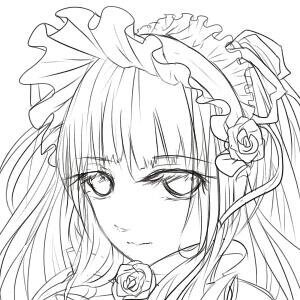 Rating: Safe Score: 0 Tags: 1girl bangs flower frills greyscale hat image long_hair looking_at_viewer monochrome portrait rose shinku simple_background solo white_background User: admin